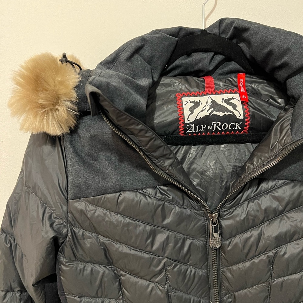 Alp N Rock Puffer Jacket with Fur Hood